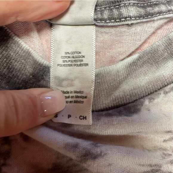 COLORTONE BURNOUTTEE SHIRT PINK LOVE GRAPHICS short sleeve tee shirt - Picture 3 of 5